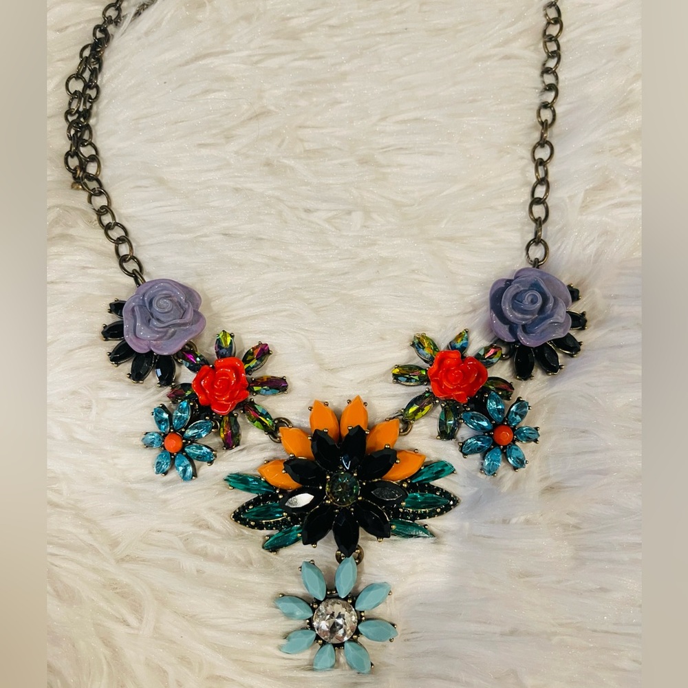 Floral Statement Piece Necklace